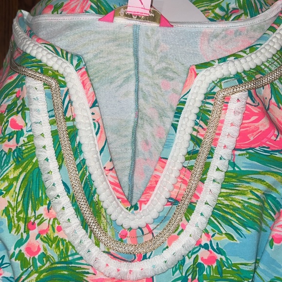 Lilly Pulitzer Harper Shift Dress in Floridita Pink Flamingo pattern Large NWT - Picture 9 of 9